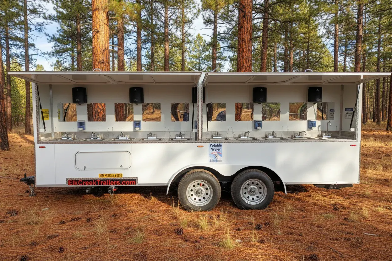 20-Sink Hand Wash Trailer