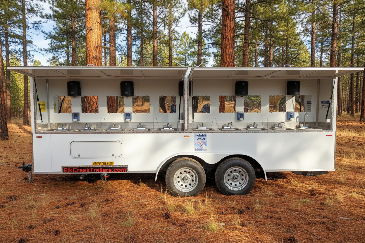 20-Sink Hand Wash Trailer