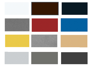 a color palette of multiple color choices