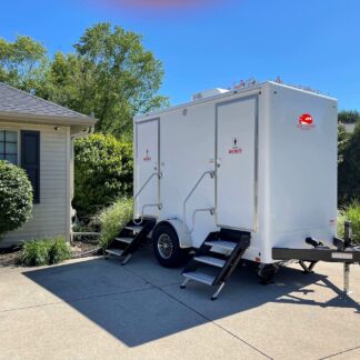 ECT-2-Stall Luxury Restroom Trailer 12' x 7'