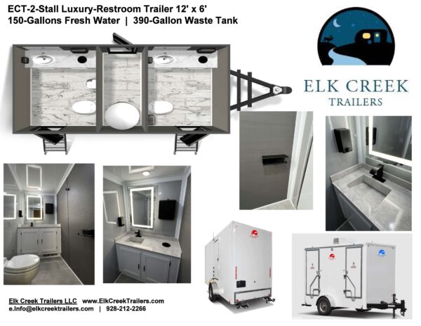 2-Stall Luxury Restroom Trailer