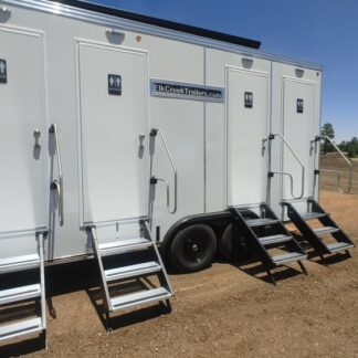 3-Stall Restroom/Shower COMBO Trailer 15' x 7'