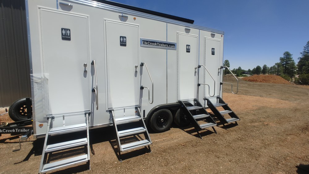 3-Stall Restroom/Shower COMBO Trailer 15' x 7'