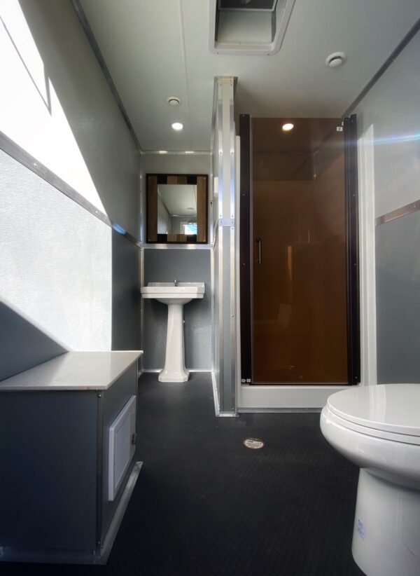 2 Stall Restroom & Shower Trailer 12' x 8'