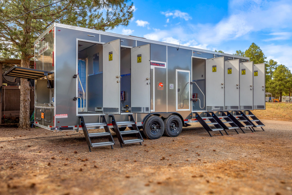 USFS/FEMA 6-Stall Shower Trailer 1500-Gallon Fresh Water