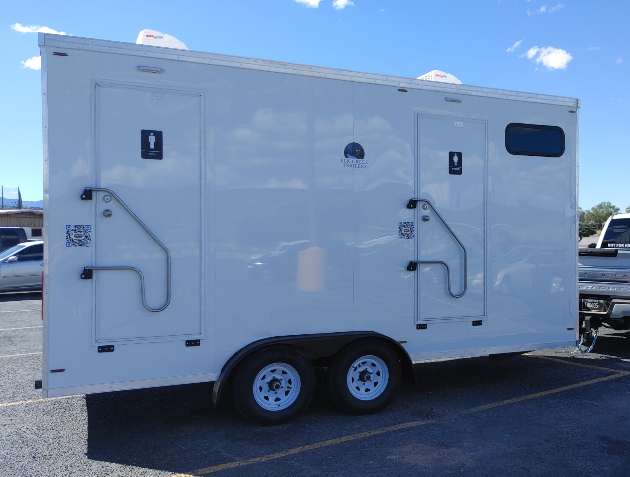 ECT-ADA+2 Compact Restroom Trailer W-Wheelchair Lift 14' x 8'