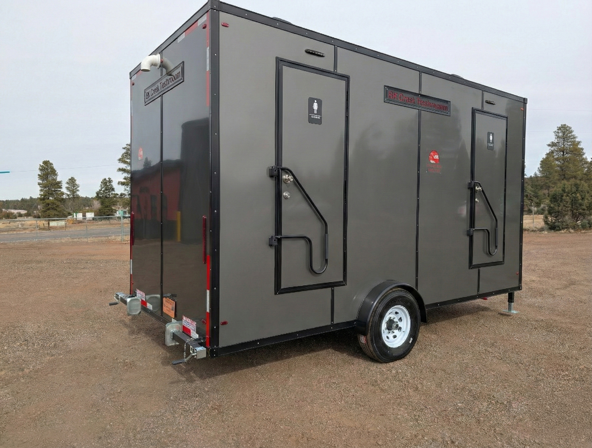 4-Stall Large Compact Luxury Restroom Trailer