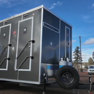 ADA+ 2 Stall Restroom/Shower Trailer with Lowering Platform 20'x8'